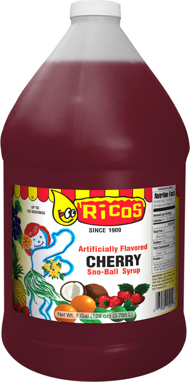 Sno-Ball Syrup Cherry 4/1 gal RTU