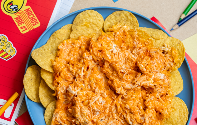 Buffalo Chicken Nachos-featured