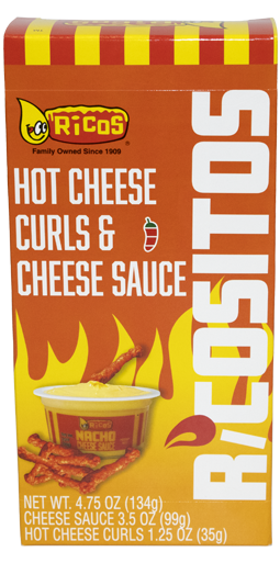 Ricositos Hot Cheese Curls & Cheese Sauce